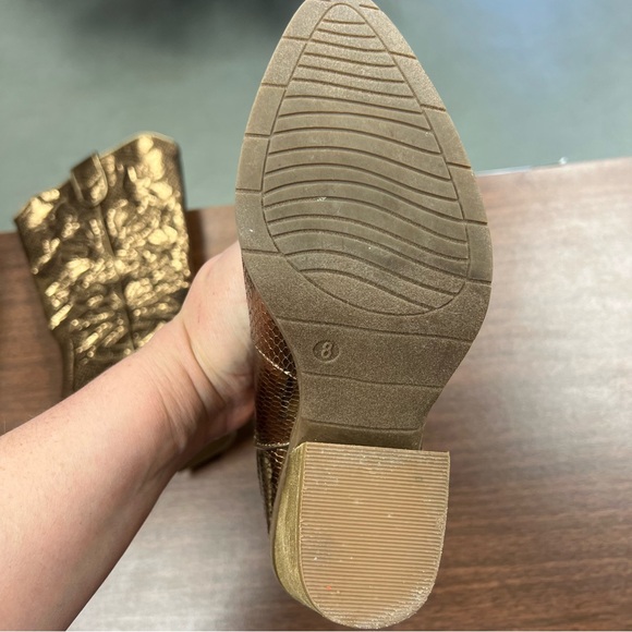 Michael by Michael Shannon metallic boots 8 WC - Picture 9 of 13